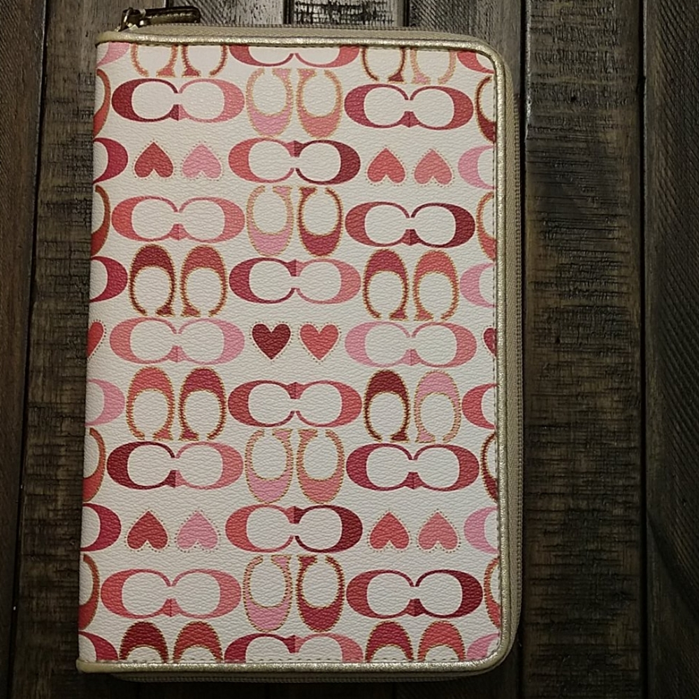 Coach E Reader Tablet Tech Case - Hearts